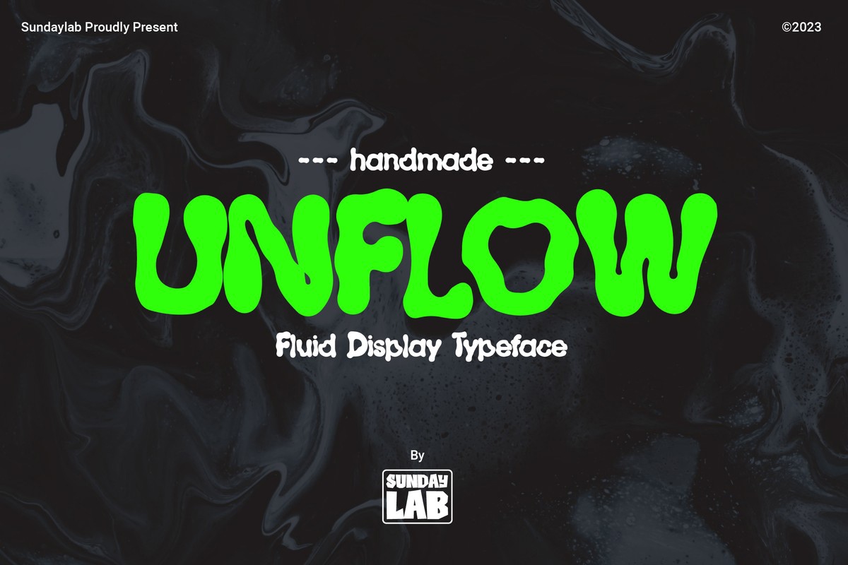 Police Unflow Typeface