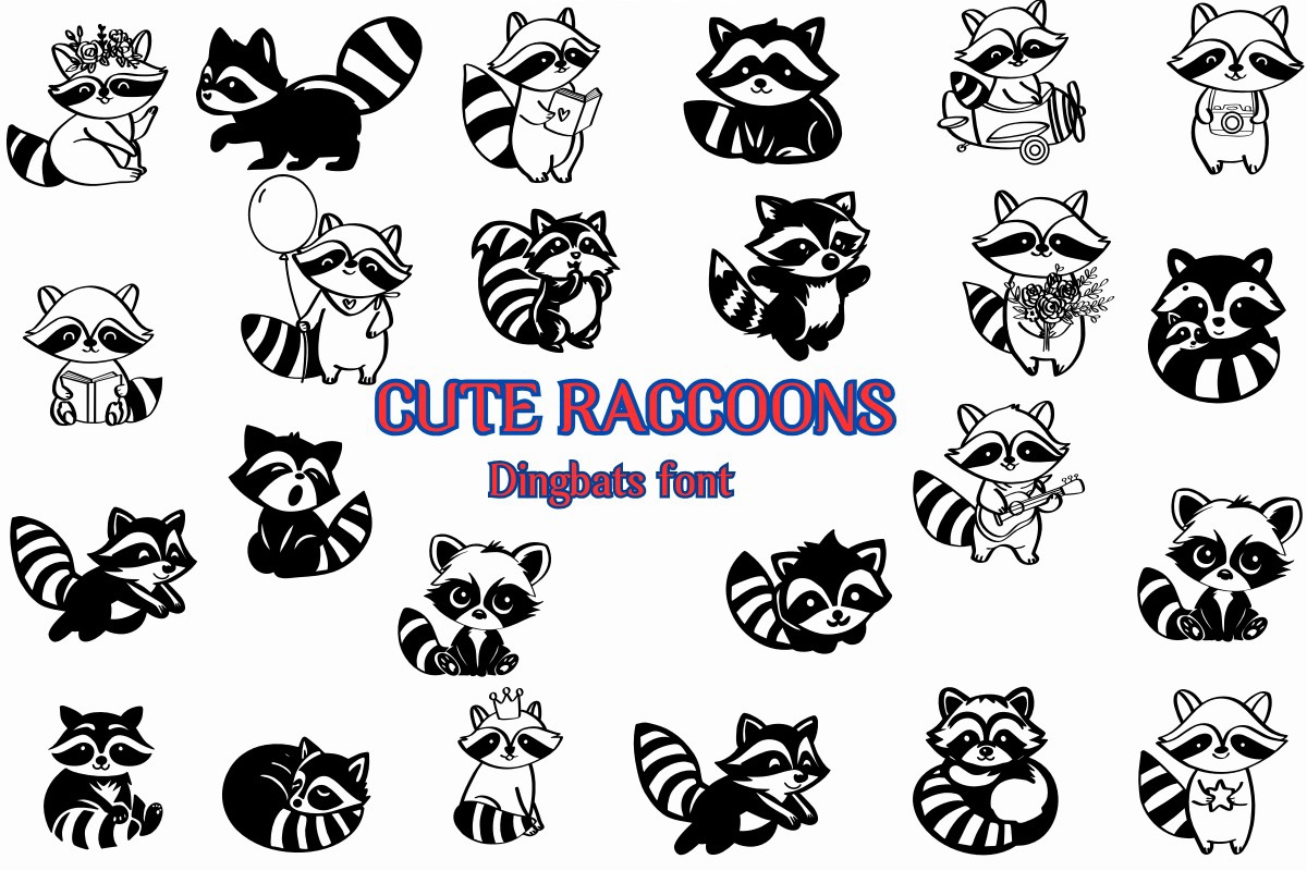 Police Cute Raccoons