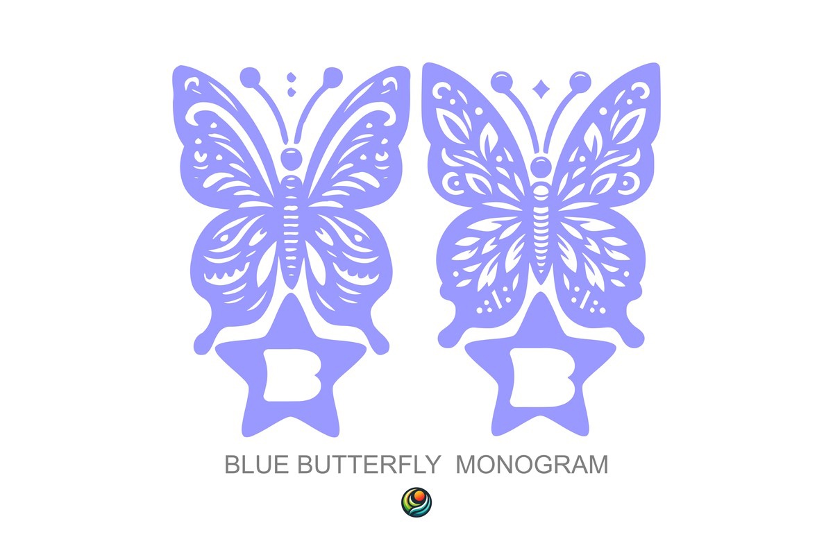 Police Blue Butterfly